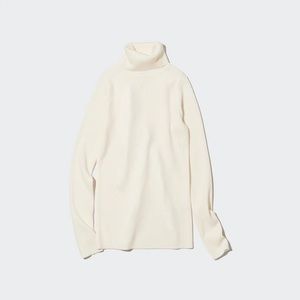 Uniqlo Extra Fine Merino Ribbed Turtleneck Sweater